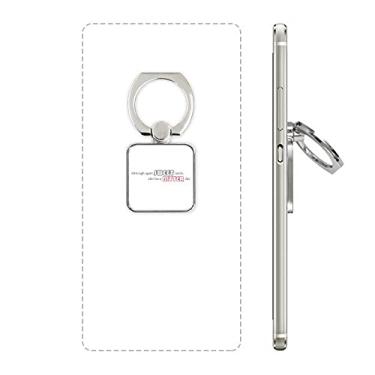 Imagem de Anel quadrado para celular com citação Sweet Candy Also Has A Bitter Day, suporte universal para presente