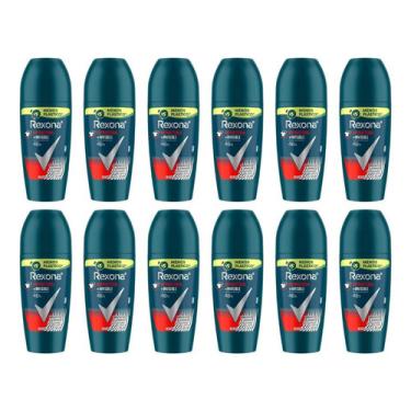 Imagem de Desodorante Roll-on Rexona 50ml Masc Antibact Invisible-12un Desodorante roll-on rexona 50ml masc antibact invisible-12un