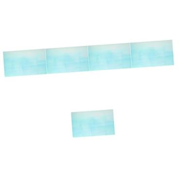 Imagem de Tofficu 5 Folhas filme de sublimação adesivo vinilico loja fantasias trabalhos manuais filmes para artesanato filme de transferência de calor para roupas cabelo azul filme de letras