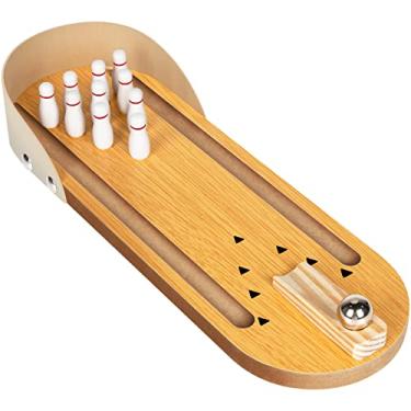 Imagem de VITTYL Conjunto de mini jogos de boliche, presentes engraçados de elefante branco para crianças e adultos, jogos de mesa para alívio de estresse para adultos, conjunto de boliche infantil para