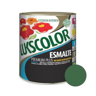 Imagem de Tinta Esmalte Sintético Base Água 900ml Cores lukscolor (Verde Folha)