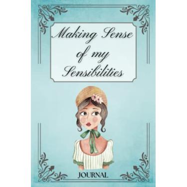 Imagem de Jane Austen Journal: caderno forrado com tema "Sense and Sensibility" para mulheres, meninas e presentes