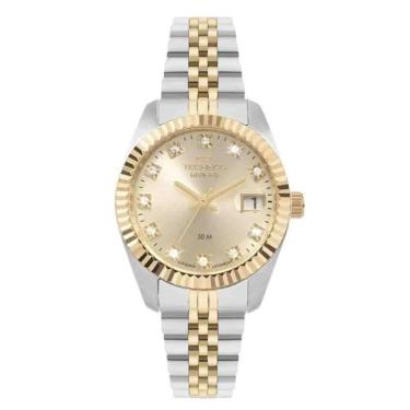 Imagem de Relogio technos feminino bicolor prata e dourado 2015cem/1x