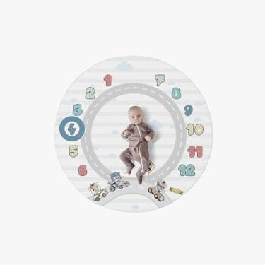 Imagem de Tapete Cenário Fotos Mesversário Carro Redondo 1,25m