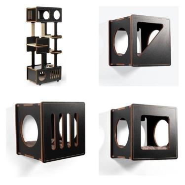 Imagem de Playground Para Gatos Rajah Preto