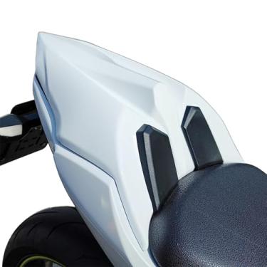 Imagem de Lorababer Ninja 650 Z650 acessórios capa de carenagem de assento traseiro capa de plástico ABS verde preto branco compatível com K-awasaki NINJA650 Z 650 2017 2018 2019 2020 2021 2022 2023 (branco)