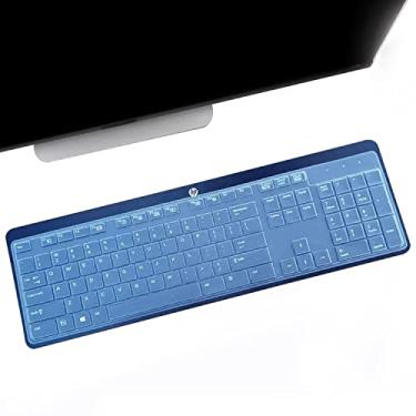 Imagem de i-Tensodo Capa de teclado para HP EliteOne 800 G4 All-in-One, teclado HP USB Slim Business KU-1469 SK-2120 KB-1469 803181, teclado ultrafino, layout dos EUA, proteção transparente