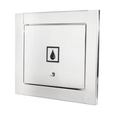 Imagem de Visor de Água 100% Inox Polido Brilhante Espelhado - Design Moderno e Clean