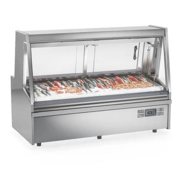 Imagem de Balcão Frigorífico Peixaria Standard Gapx200a Gelopar Expositor De Peixes Inox 220v