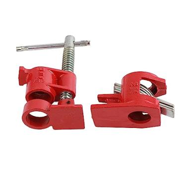 Imagem de Braçadeira de Tubo de Aço Forte, Haste de Parafuso Espessada, Braçadeira de Tubo Manual Profissional para Marcenaria, Braçadeira de Aço, para Processamento de Madeira (Estilo