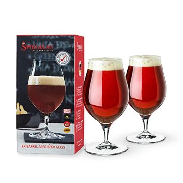 Imagem de Spiegelau Copo de tulipa envelhecido barril, copos de cristal feitos na Europa, perfeitos para cervejas artesanais, coquetéis, refrigerantes, bebidas, vitaminas, acessórios de bar doméstico, copos de