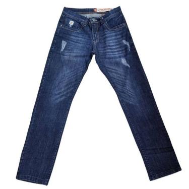 Imagem de Calça Jeans Masculina Wolfgan Reta Azul Escuro