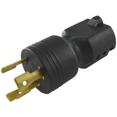 Imagem de Conntek Adaptador de plugue 30125 L6-20P para 6-15/20R, 20 Amps 250 Volts, preto