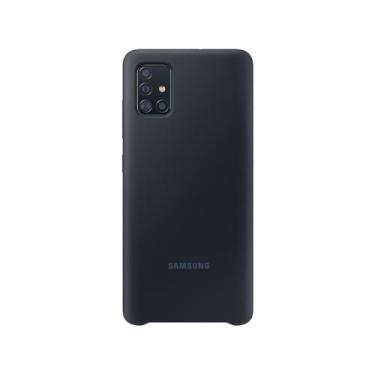 Imagem de Capinha de Celular Silicone para A51 Samsung - Protetora Preta Origina