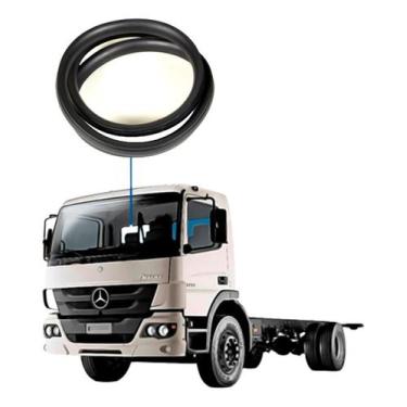 Imagem de Borracha Vigia Vidro Traseiro Mercedes Axor/atego Importado - Disk Bor