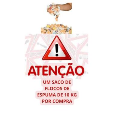Imagem de Flocos De Espuma P/ Enchimento De Puff Gigante Pacote 10 Kg - rcaespum
