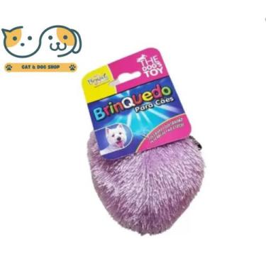 Imagem de Brinquedo Para Cães Bola Pelúcia Pompom The Pets Brasil