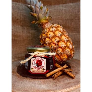 Imagem de GELEIA DE ABACAXI COM GENGIBRE E CANELA 400g. Rosa Baiana Pimenta Arte