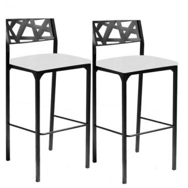 Imagem de Kit 2 banquetas Luiza Branco-Gat Magazine