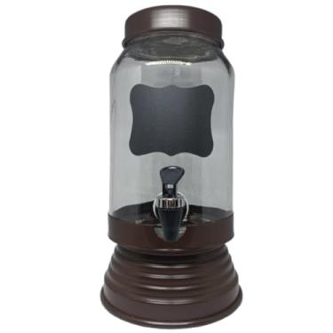 Imagem de Suqueira, Refresqueira, Chopeira Capacidade 3 Litros Base E Tampa De Aluminio Marrom