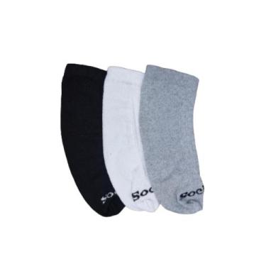 Imagem de Pacote Kit C/12 Pares Meias Modelo Soquete Cano Curto Baixo Masculina 