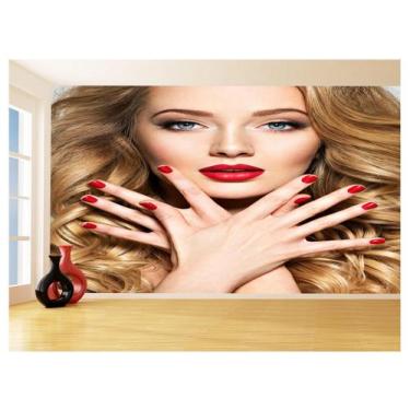 Imagem de Papel De Parede Salão De Beleza Maquiagem Make 3,5M Slb85 - Você Decor