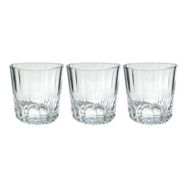 Imagem de Conjunto C/3 Copos Baixos Dara Em Vidro Para Servi 300ml - G4U