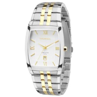 Imagem de Relógio Technos Quadrado Masculino Classic Analógico 1n12MQ, Aço, Quad