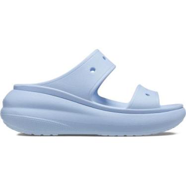 Imagem de Sandália crocs classic crush platform sandal blue calcite, Blue calcit