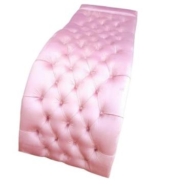 Imagem de Maca Estética Joe 60X180 cm Suede Rosa Facial Cílios E Sobrancelhas Ms