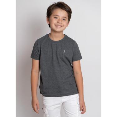Imagem de Camiseta Aleatory Infantil Básica New Cinza Mescla-Masculino