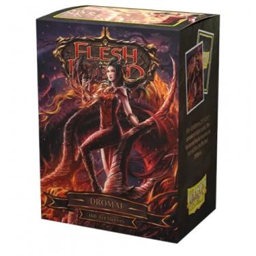 Imagem de Arcane Tinmen Dragon Shield Sleeves – Flesh and Blood: Dromai 100 CT - MTG Card Sleeves are Smooth & Tough - Compatible with Pokemon & Magic The Gathering Card Sleeves (AT-16050)