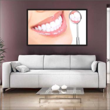 Imagem de Quadro Decorativo Consultórios Odontologia Dentista Dentes Sorriso Est