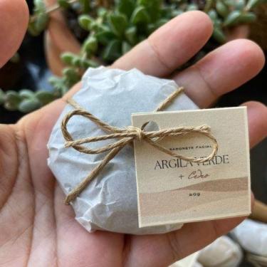 Imagem de Sabonete Vegano Facial de Argila Verde 40g - Divino Objecto