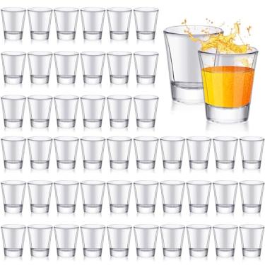 Imagem de Ziliny Conjunto de 48 peças de copos transparentes de 42,5 g, uísque a granel, vodca, tequila, expresso, copo pequeno, transparente, conjunto de copos para bar, restaurantes e casa