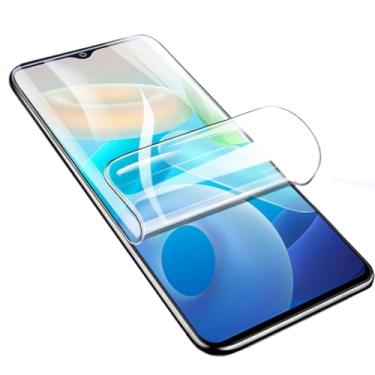 Imagem de YiiLoxo Protetor de tela de hidrogel compatível com Samsung Galaxy A06, película protetora de TPU flexível [não vidro temperado][alta sensibilidade][HD transparente] [suporte para impressões digitais]