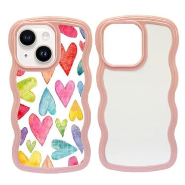 Imagem de JUSTRY 5 peças de capa de telefone em branco sublimação capa de telefone impressa em branco compatível com iPhone 15 Plus, 6,7 polegadas, capa protetora de borracha DIY prensa térmica + inserção fosca