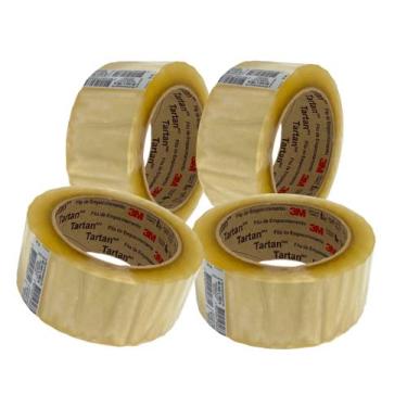 Imagem de Fita Tartan Empacotamento Transparente 3M 45mmx100m 4 und