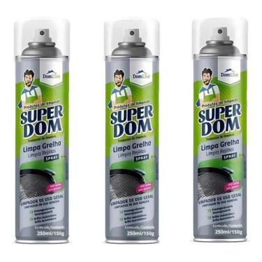 Imagem de Kit 3 Limpa Grelha Desengordurante Brilho Churrasco Airfryer - Domline