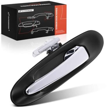 Imagem de A-Premium Maçaneta externa traseira esquerda do lado do motorista compatível com Lincoln Town Car 2004-2011, caixa preta com alavanca cromada, substituição # 6W1Z5426605AA