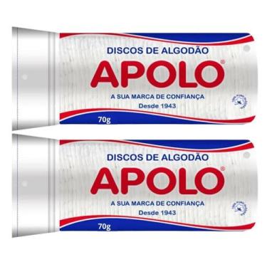 Imagem de Algodao Disco Apolo 70g Limpeza Facial Maquiagem Manicure Pedicure - K