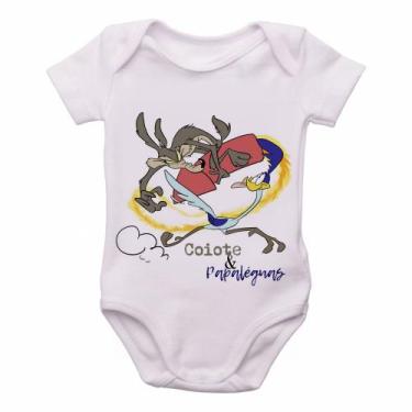 Imagem de body nenê criança roupa bebê Coiote foguete papaléguas - Empório Dutra