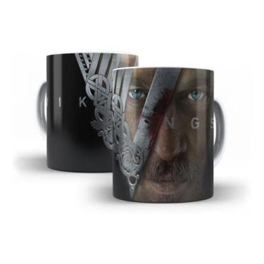 Imagem de Caneca Branca De Porcelana Vikings Série - Mega Oferta!!! - NG Decor C
