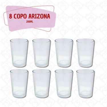 Imagem de Conjunto de 8 Copos Transparentes de Vidro 200ML Para Suco - PRATICASA
