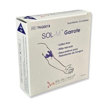 Imagem de Garrote Torniquete Com Tiras De 36cm Coleta De Sangue Azul  - Sol-Mill