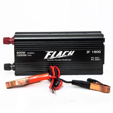 Imagem de Inversor de Tensão 24v/220v 800w Nominal 1600w Pico - Flach