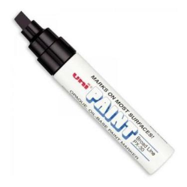 Imagem de Marcador Permanente UNI PAINT MARKER PX-30 PRETA  4-8.5mm - Uni-ball