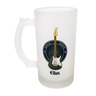 Imagem de Caneca Vidro Cerveja Chopp Instrumento Musical Guitarra - GMH 