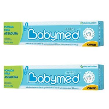 Imagem de Kit 2 Pomada Para Assadura Babymed Menino 45g - Cimed