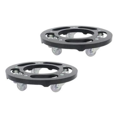 Imagem de Kit Com 2 Suportes Para Vaso 30cm Linha Pesada Com Rodinhas - Tecnofus